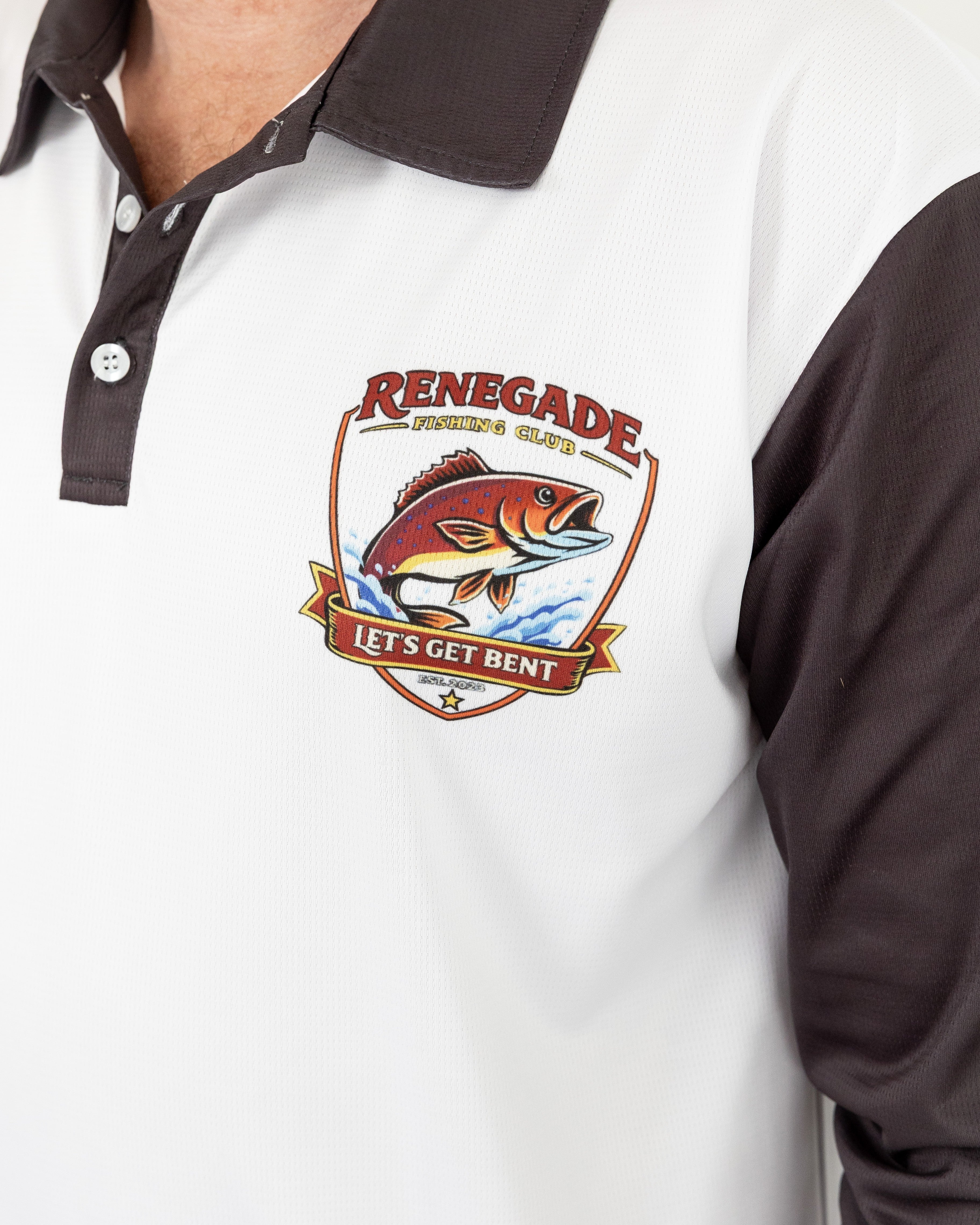 Renegade Fishing Club Original Black and White Long Sleeve