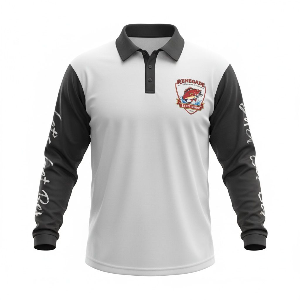 Renegade Fishing Club Original Black and White Long Sleeve
