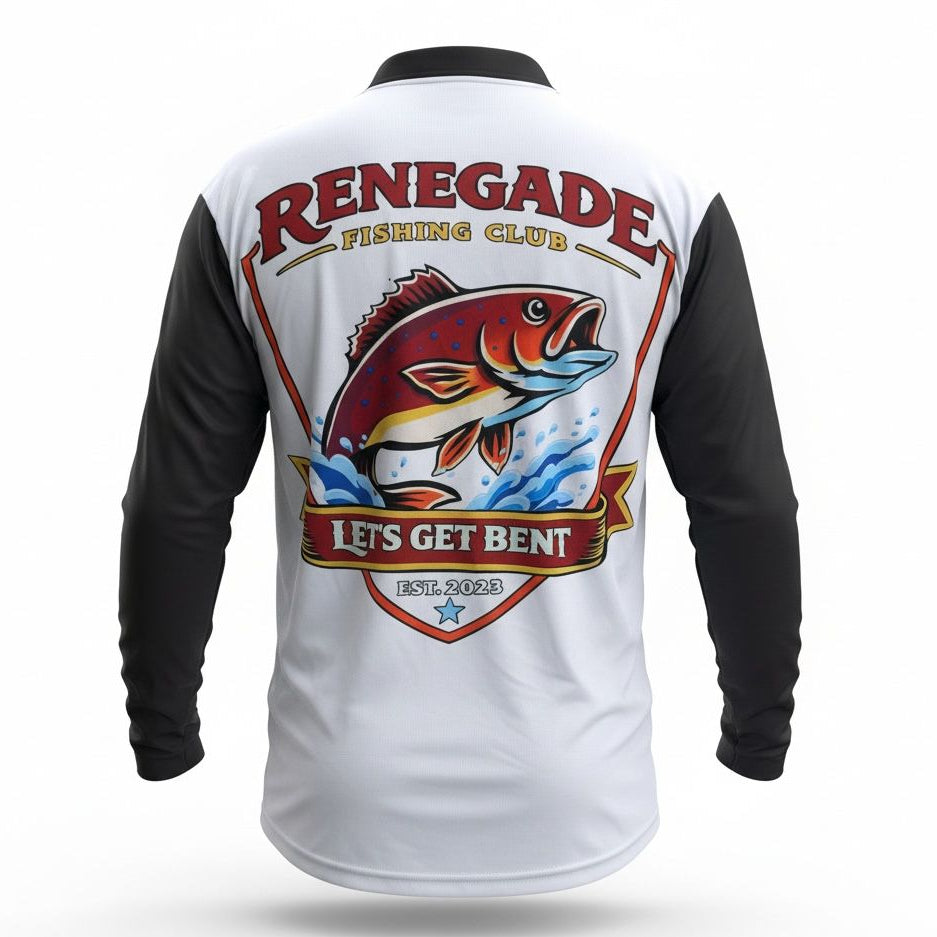 Renegade Fishing Club Original Black and White Long Sleeve